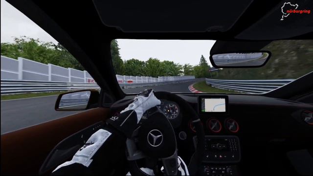 Mercedes-Benz A45 AMG on Nurburgring (assetto corsa traffic) смотреть онлайн