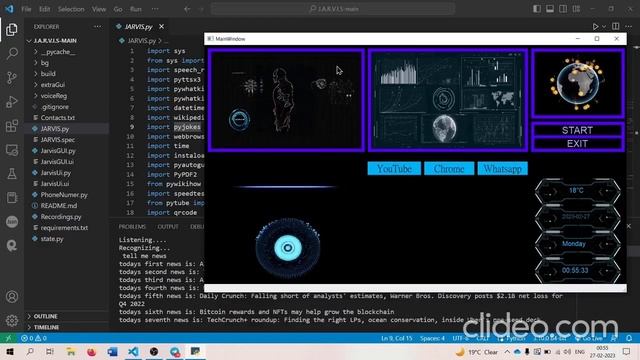 JARVIS - Smart AI Voice Assistant || Python Voice Assistant смотреть онлайн