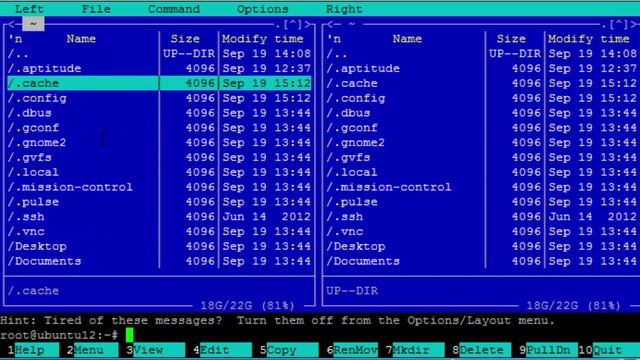 Install Midnight Commander to Ubuntu Server 12.04 смотреть онлайн