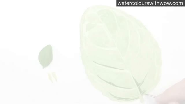 How to paint a realistic 3D leaf in watercolour by Anna Mason смотреть онлайн