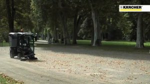 Подметально-уборочная машина Karcher MC 50 в действии!