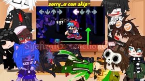 Creepypasta react to Friday night funkin Vs Sonic.exe / Majin Sonic mod || part 2 ||