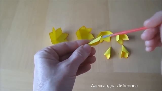 Розы из цветной бумаги. смотреть онлайн