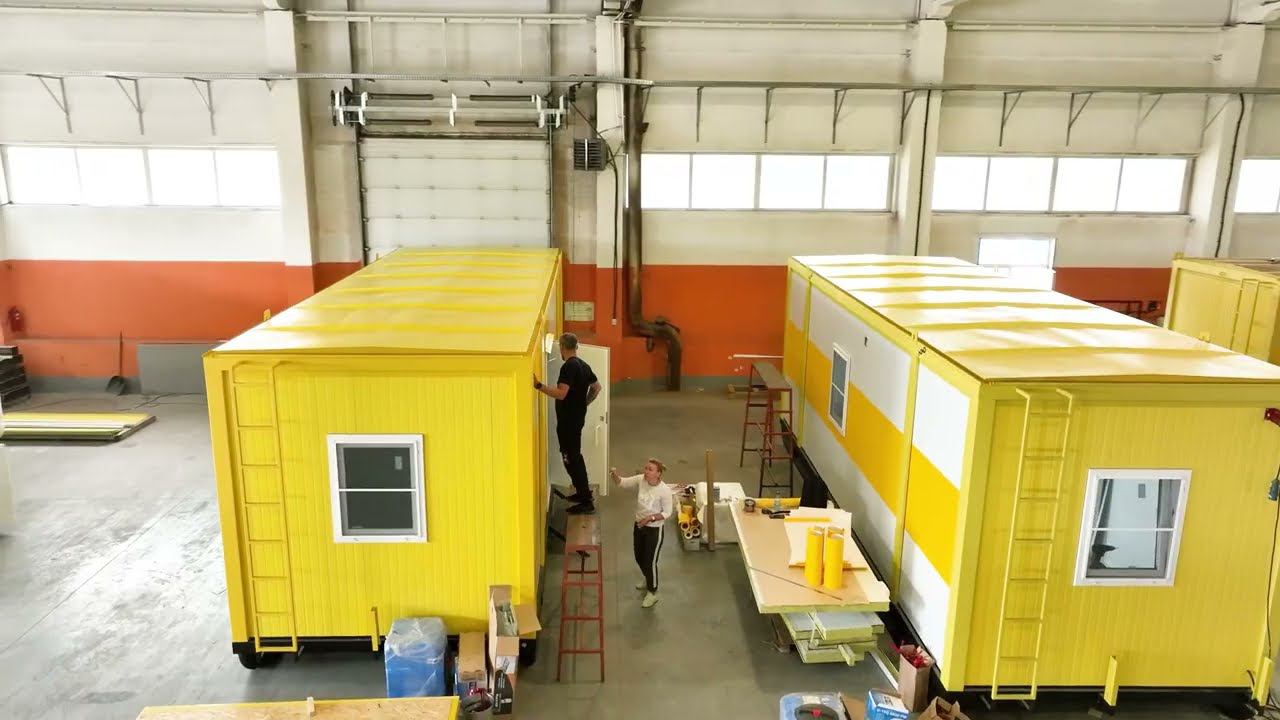 Производство. Завод мобильных зданий "Техномаш". смотреть онлайн