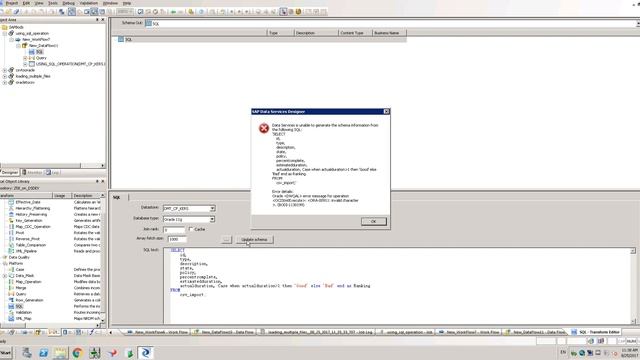 SAP BO Data Services Tutorial: sql operation смотреть онлайн