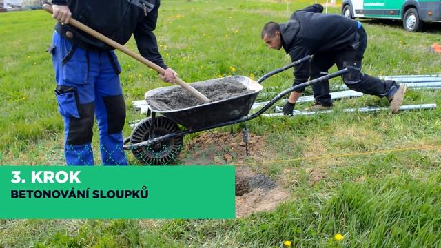 Jak na stavbu plotu - výkop děr a betonování sloupků смотреть онлайн