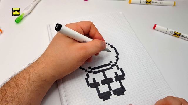 PIXEL ART - SQUID GAME - РИСУНКИ ПО КЛЕТОЧКАМ DRAW - Игра в Кальмара - смотреть онлайн