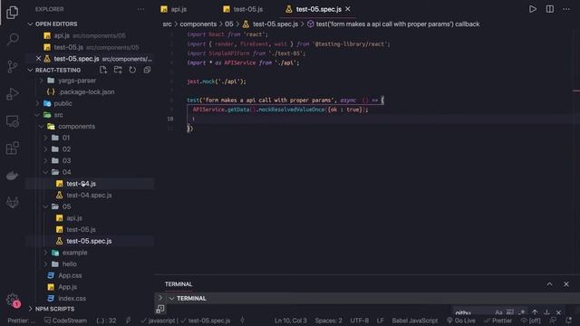 React Testing Library - Testing API Calls Axios:Fetch #22 смотреть онлайн