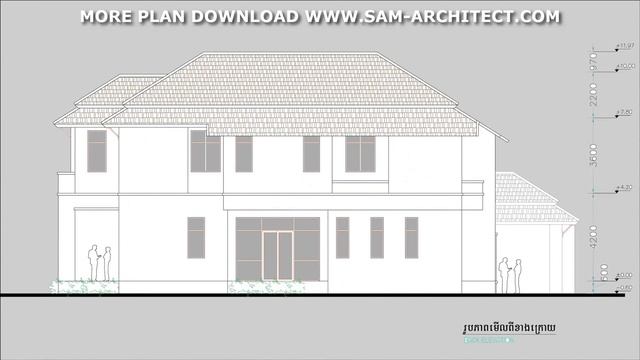 Villa Design 4 Bedroom House Size 15,7x16,2m Sketchup Lumion Autocad смотреть онлайн