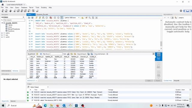 Manipulación de base de datos con MySQL Workbench - CREATE TABLE, SELECT, INSERT INTO, UPDATE... смотреть онлайн