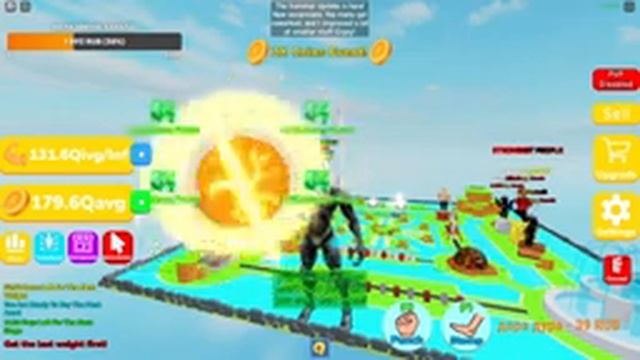 Качаюсь афк в роблокс! Gergo Lifting Simulator