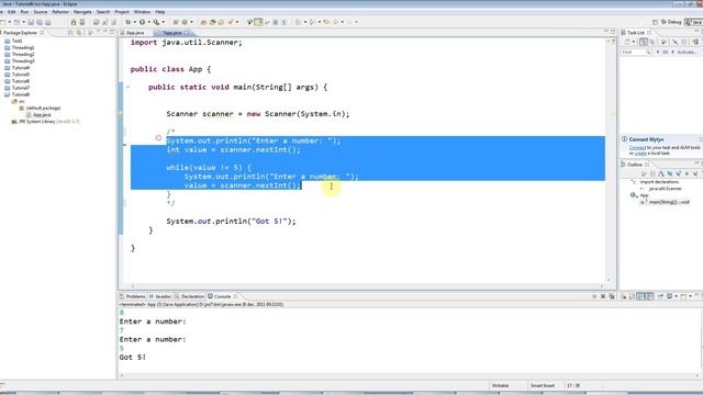 Learn Java Tutorial for Beginners, Part 8: Do ... While Loops смотреть онлайн