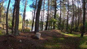 Поездка на электровелосипеде с прицепом на Коростышевский карьер.Октябрь 2022,Украина.