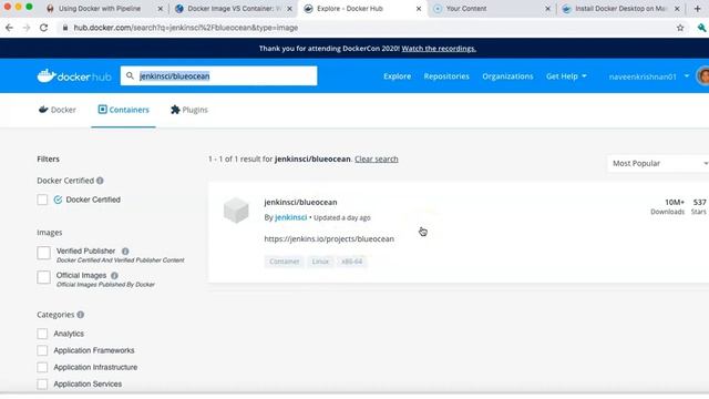 docker Jenkins blueOcean-Part1 смотреть онлайн