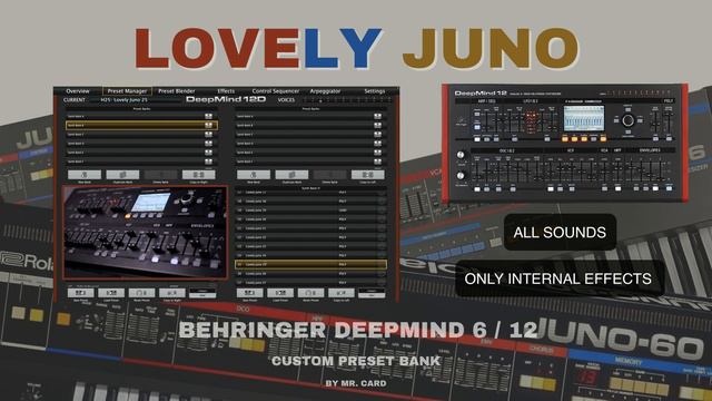 Behringer DeepMind 6 / 12 – Lovely Juno [SOUNDSET] • Custom Presets смотреть онлайн