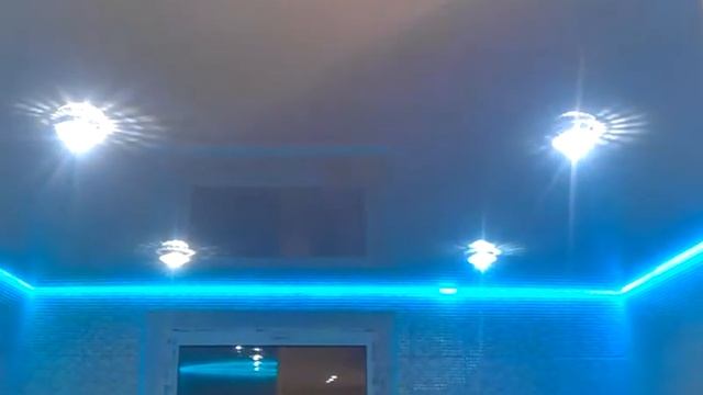 Светодиодная подсветка контура натяжного потолка смотреть онлайн