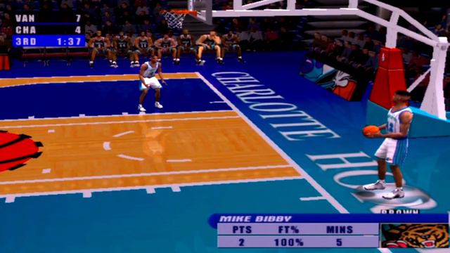 NBA Live 2001 Gameplay Charlotte Hornets vs Vancouver Grizzlies смотреть онлайн