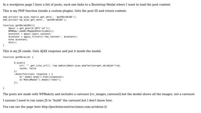 Wordpress: WPBakery post content inside Bootstrap Modal смотреть онлайн