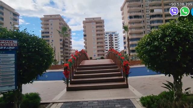 ШИКАРНАЯ квартира 2+1-105 м² в ПРЕМИАЛЬНОМ комплексе с потрясающей инфраструктурой, район Махмутлар смотреть онлайн
