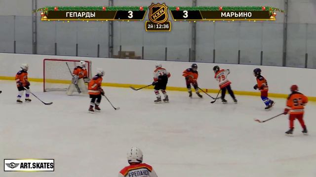 2013 НОВОГОДНИЙ ТУРНИР КХК /ХК ГЕПАРДЫ/ - /ХК МАРЬИНО/ смотреть онлайн