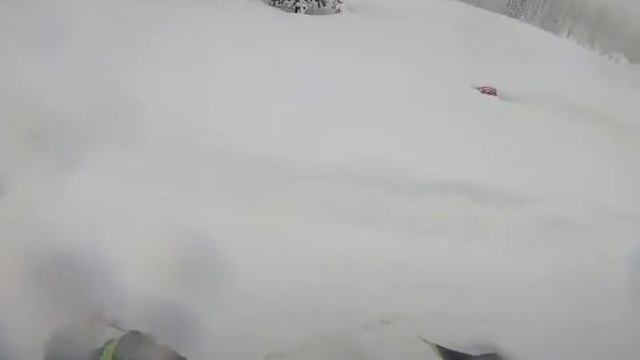 Прикольно ушёл под снег! смотреть онлайн