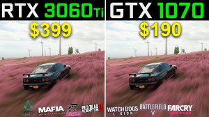 RTX 3060 Ti vs GTX 1070 Test in 10 Games