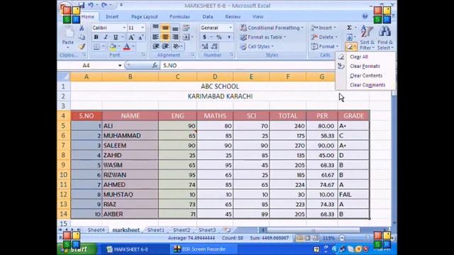 Fill Command, Clear, MS Excel M.Teacher - 10 смотреть онлайн