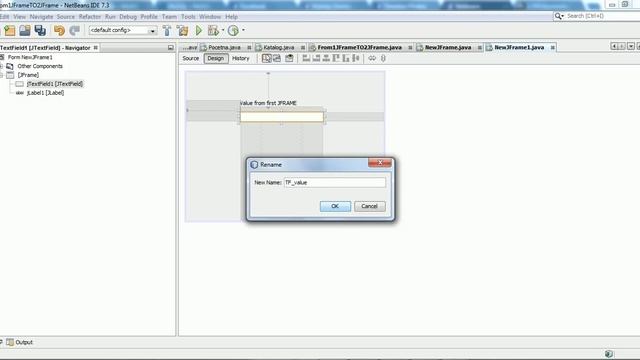 JAVA PROGRAMING Get value form JFrame to another JFrame смотреть онлайн