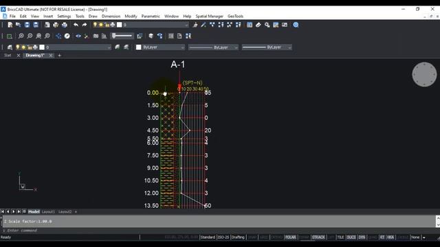 GeoTools Tutorials: Draw Geological Mineral Strata With Standard Penetration Test Values from CSV смотреть онлайн