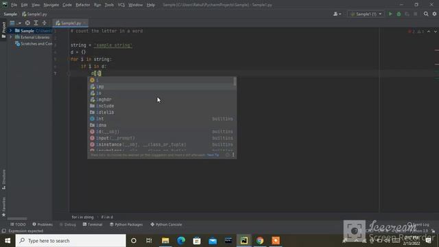 python program to count each letter in a string смотреть онлайн