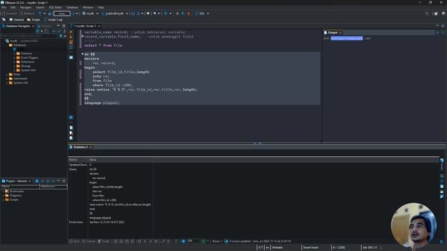 POSTGRESQL TUTORIAL #69 PL/pgSQL RECORD TYPE смотреть онлайн