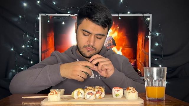 ASMR SUSHI & SASHIMI PLATTER MUKBANG (No Talking) EATING SOUNDS смотреть онлайн