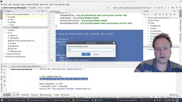 Gradle Custom Plugins and Custom Tasks in the buildSrc folder смотреть онлайн