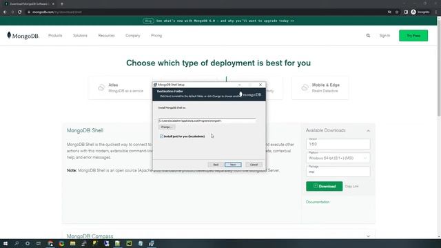How to Install Mongosh on Windows смотреть онлайн