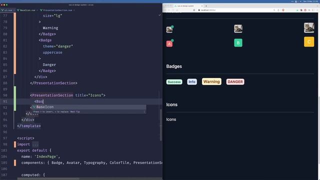 Vue UI Design System [#5] - Icon Component смотреть онлайн