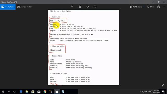 Tutorial 08: Data Types in SQL смотреть онлайн