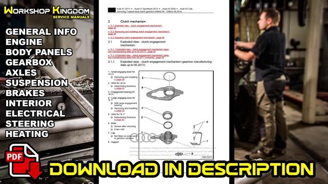 Audi A1 (2010-2018) Workshop Repair Service Factory Manual - ENGLISH - Download PDF смотреть онлайн
