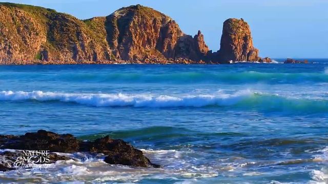 A windy day at The Pinnacles of Phillip Island, Victoria, Australia. 8 hours of oceanic ambience смотреть онлайн