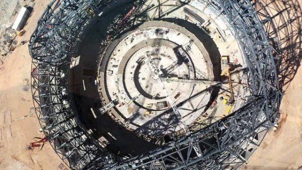 Extremely Large Telescope (ELT) Construction on Cerro Armazones in Chile