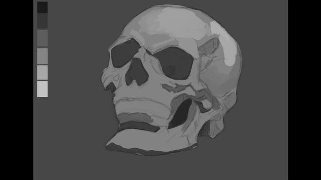 SKULL Painting Study | INFINITE PAINTER Timelapse смотреть онлайн