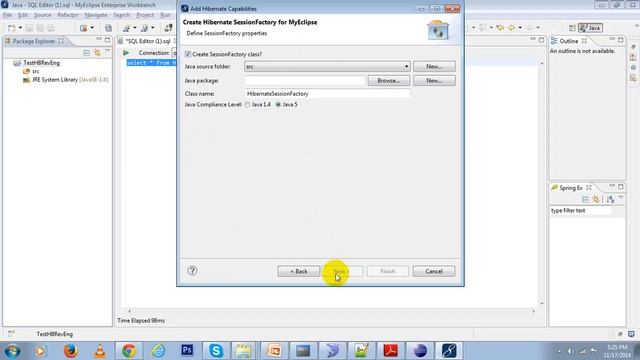Hibernate MyEclipse First Application смотреть онлайн