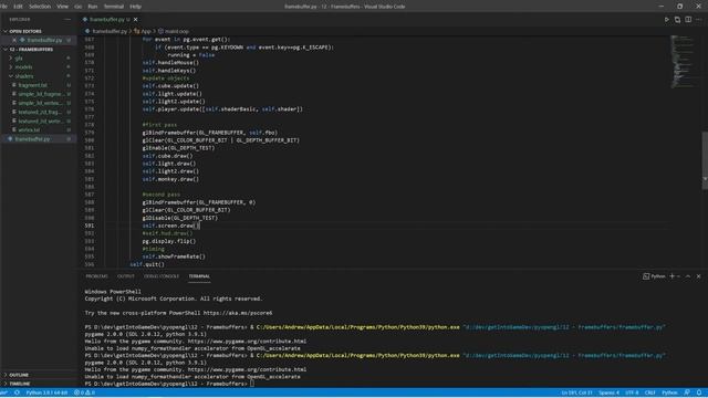 OpenGL with Python Tutorial 12: Framebuffers (deprecated) смотреть онлайн