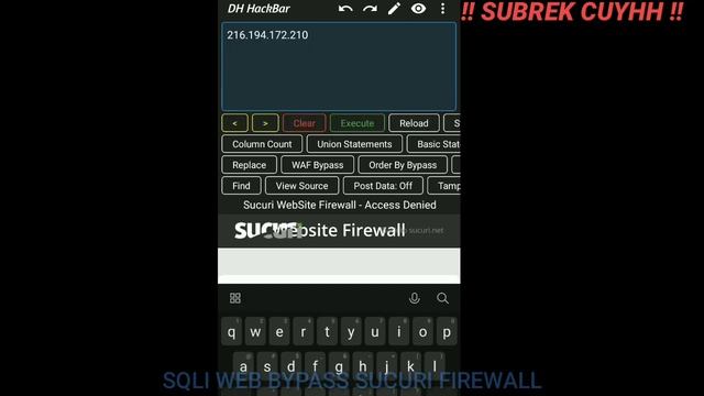 SQLI INJECTION || MENTHOD !! BYPASS SUCURI FIREWALL !! смотреть онлайн