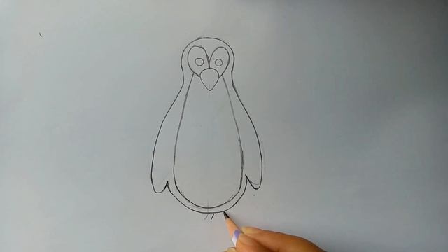 How to draw a penguin step by step (very easy) || Art video смотреть онлайн