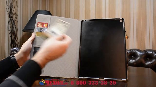 Чехол-футляр для iPad Pro 12.9 "тематика карта мира" кожаный коричневый смотреть онлайн