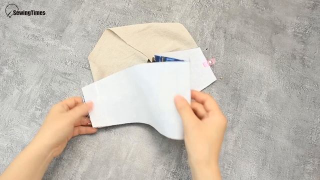 DIY Cute Purse Bag | How to make a Pouch Bag with Denim fabric [sewingtimes] смотреть онлайн