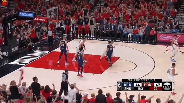 Seth Curry On Fire - Drills Three 3's in a Row - Game 4 | Nuggets vs Blazers | 2019 NBA Playoffs смотреть онлайн