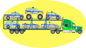 АВТОВОЗ везёт настоящие Полицейские машинки. Собираем АВТОВОЗ из разных Деталей