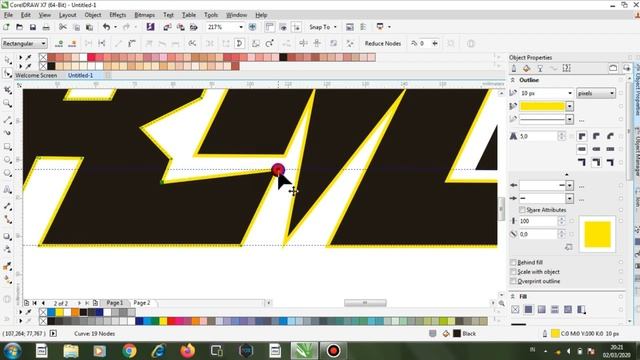 Tutorial membuat desain logo stiker nama club racing | Corel Draw X7 смотреть онлайн