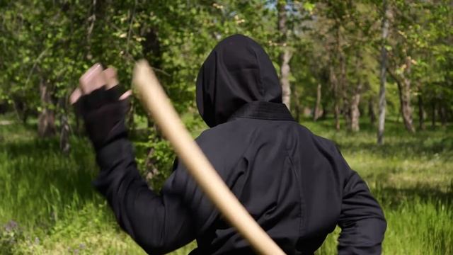 Ниндзя.Упражнение с палкой. смотреть онлайн